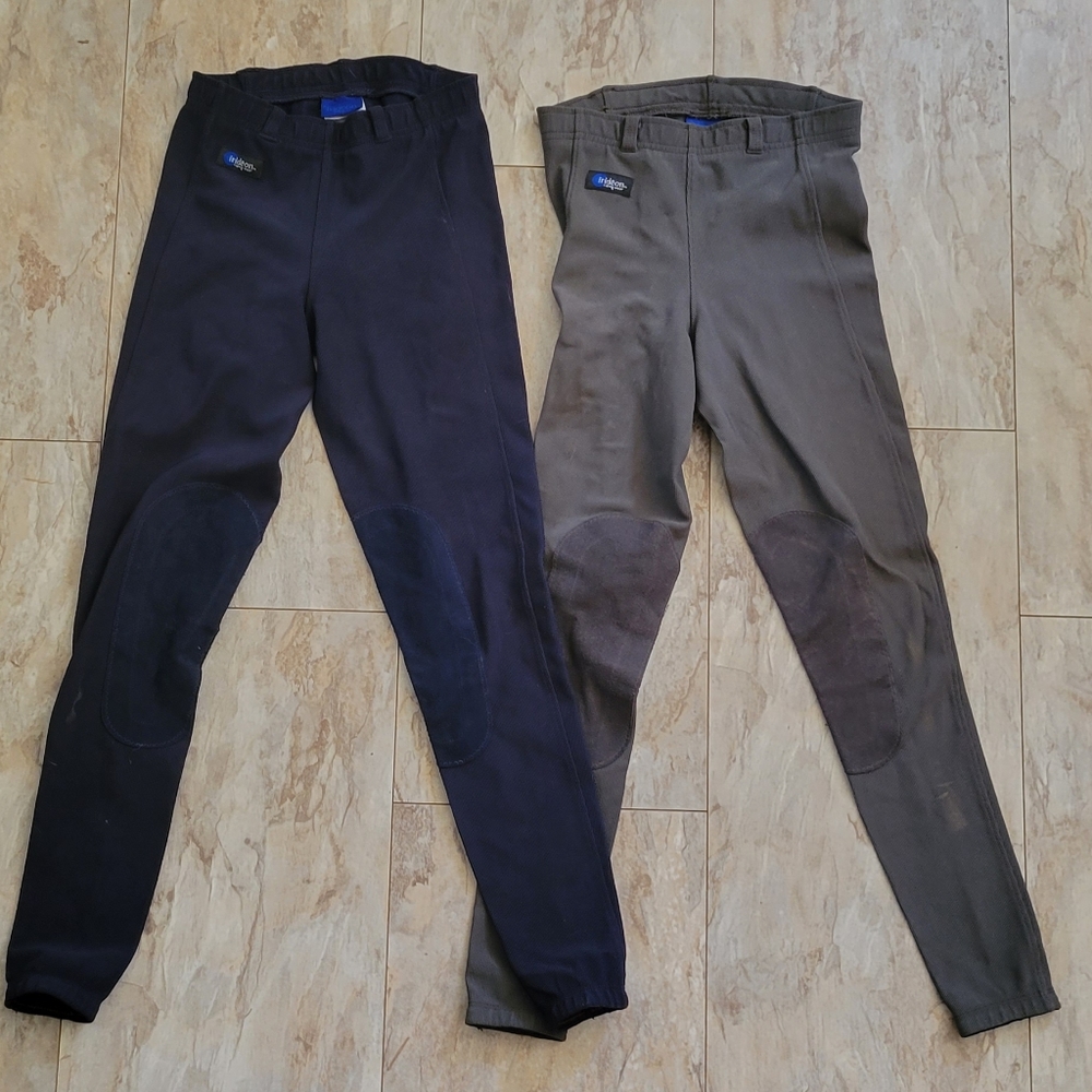 Two pairs irideon Cadence knee patch breeches- size small - summer cool!